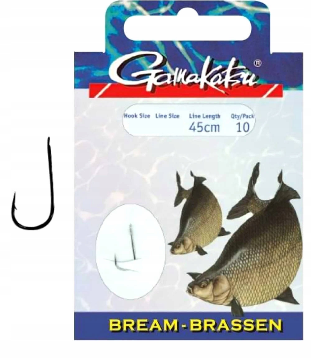 Haczyki przypon Gamakatsu Bream 1310N 14 0,12mm 75