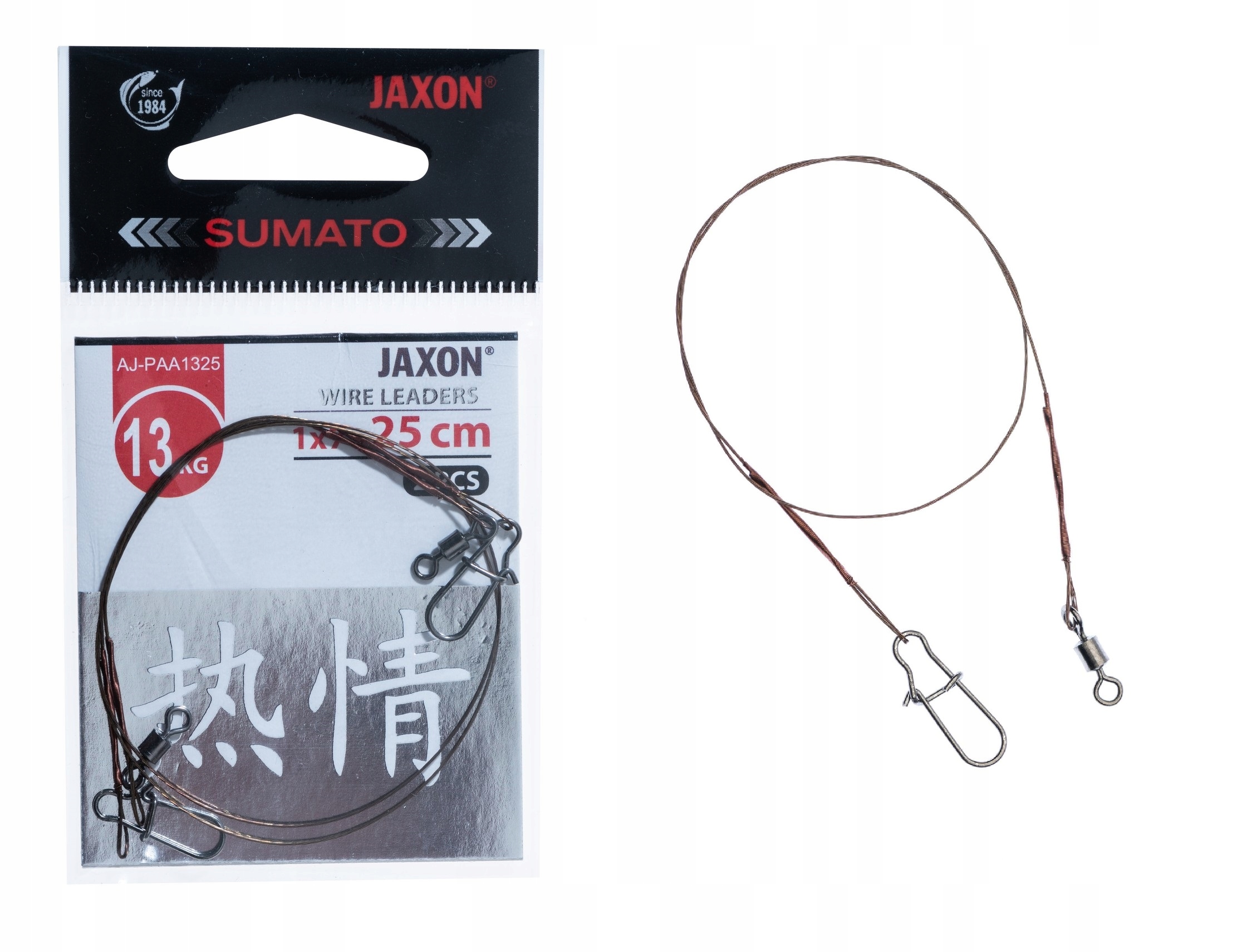

Przypony Stalowe Jaxon Sumato 25cm 13kg 2 Sztuki