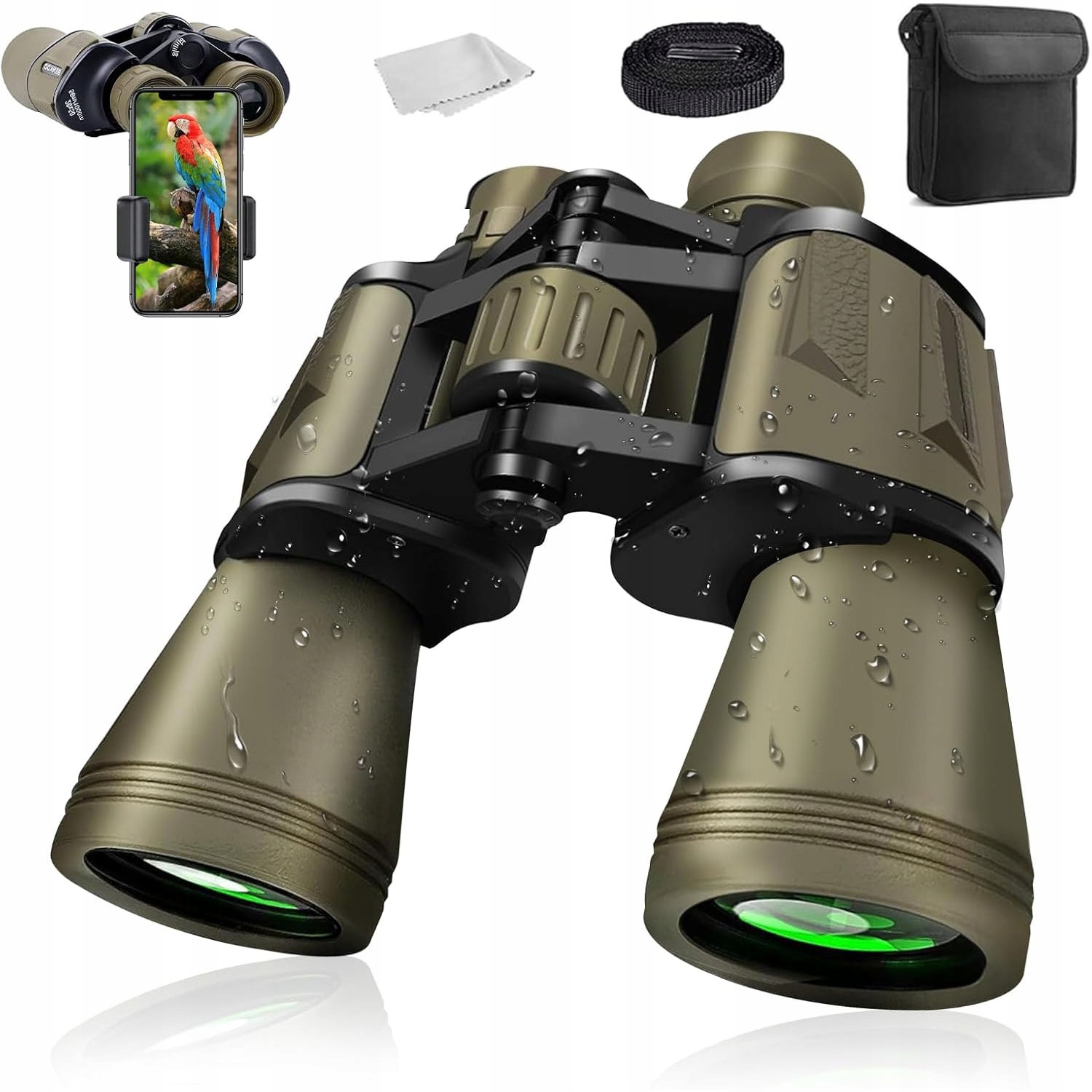 Vojenská turistická lovecká dalekohledka 20x50 BAK4 voděodolná pro noční vidění