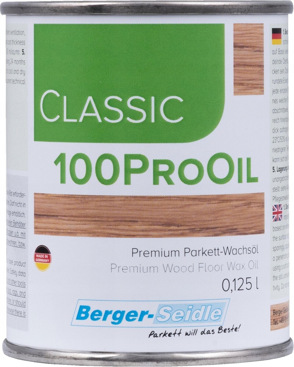 Berger-Seidle Classic 100ProOil 1L impregnujúci olejový vosk 100 % pevných látok