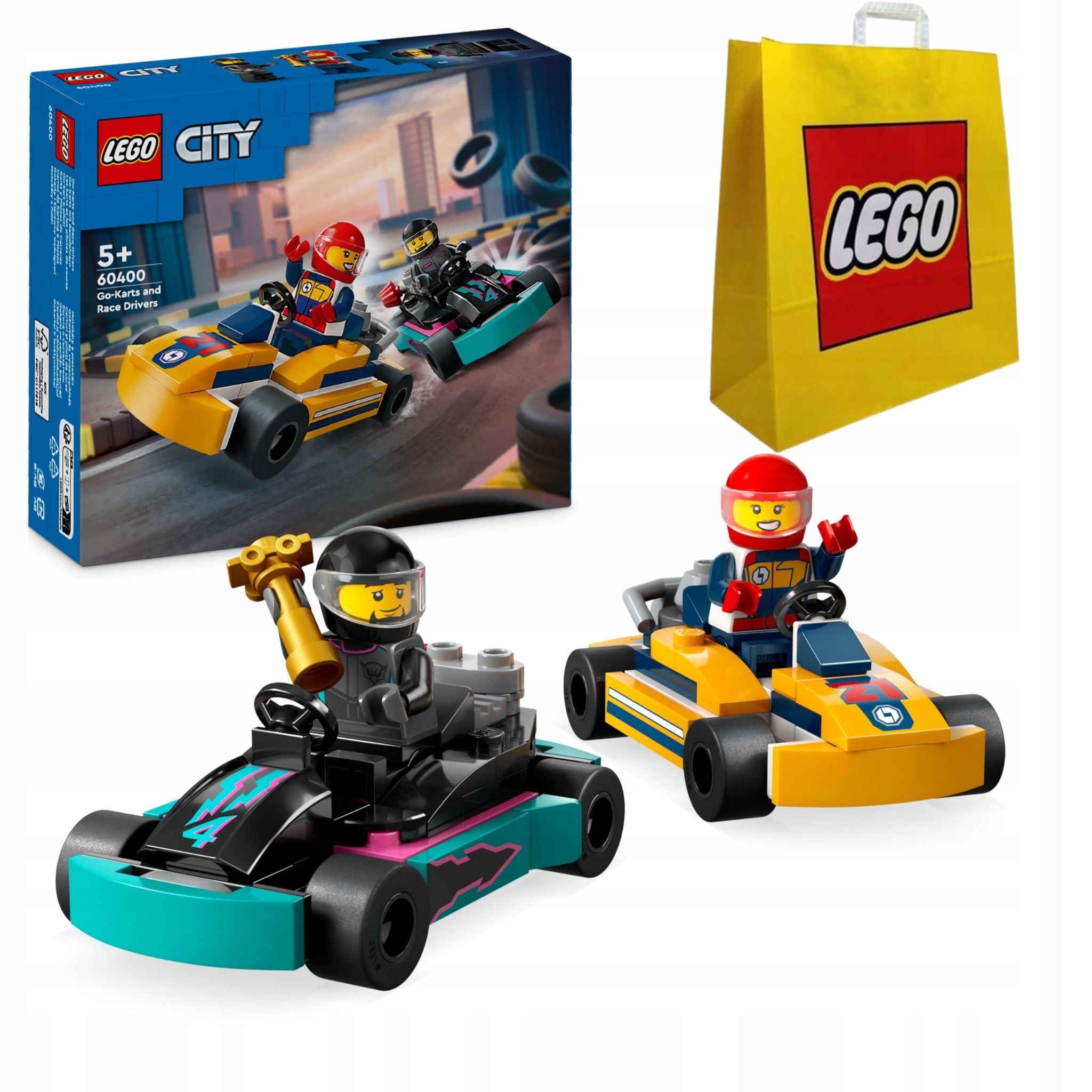 Lego City 60400 Gokarty i kierowcy wyścigowi Torba lego