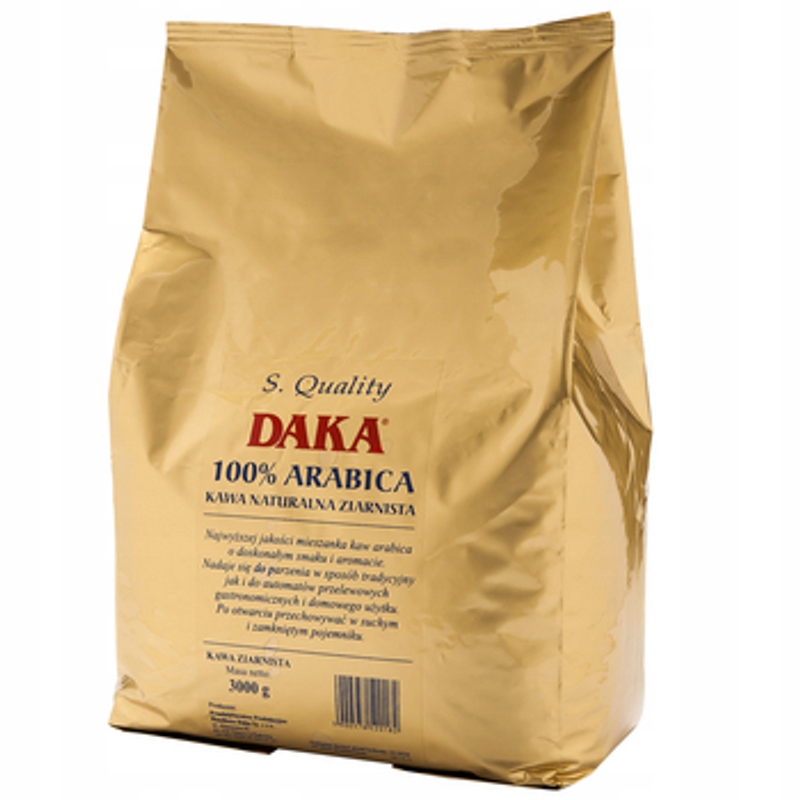 Levně káva daka s.quality 100 % zrnková arabica 3 kg