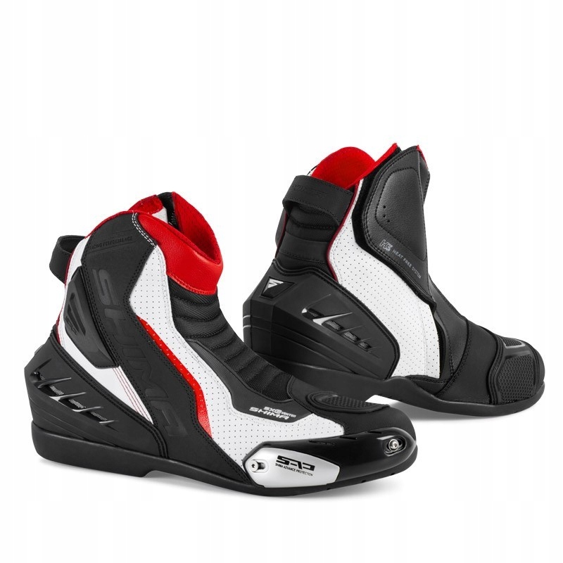 Krátke športové motocyklové topánky Shima SX-6 White 44