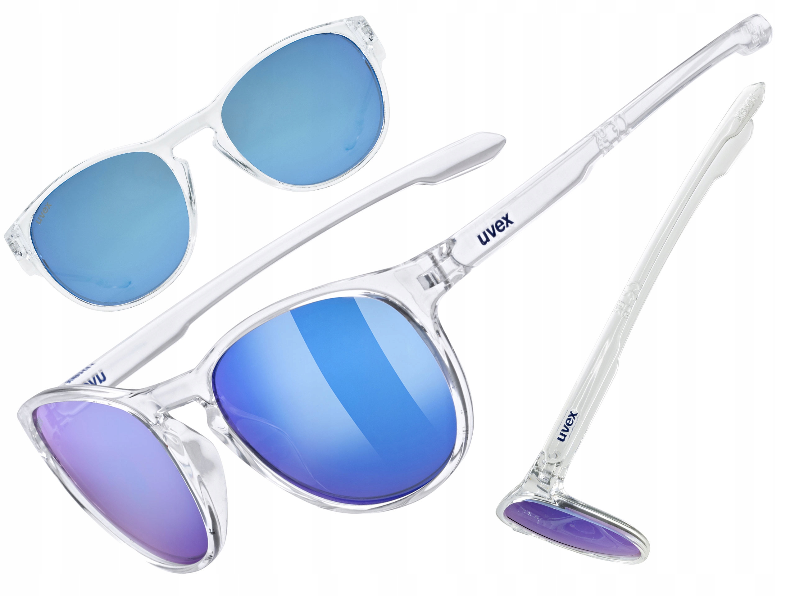 Cyklistické brýle Uvex Lgl 53 čiré (zrcadlově modré) S3