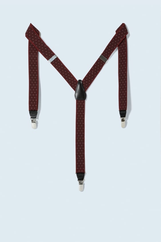 

Zara_szelki Żakardowe Do Spodni W Kropki 6907402