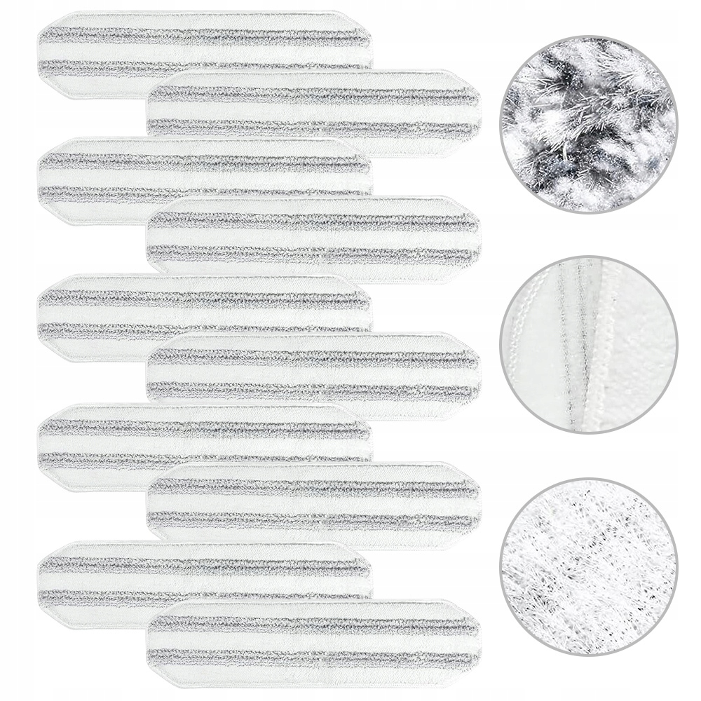 Utěrky Na Mop Odolné A Savé 10 Ks, Sada Na Úklid Z Mikrovlákna