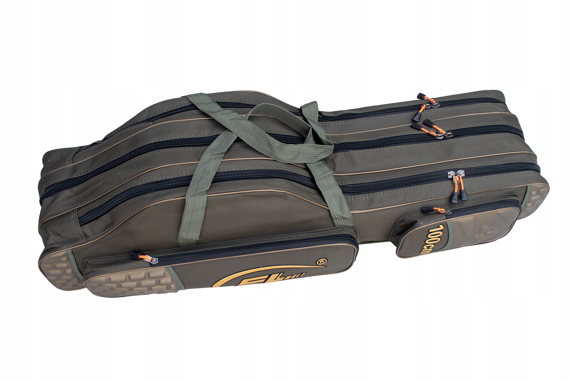 USZTYWNIANY POKROWIEC 100cm 3 KOMORY SUPER JAKOŚĆ TORBA NA WĘDKI Kod producenta TORBA ETUI TUBA WALIZKA WOREK RYBACKI MF 1,0m