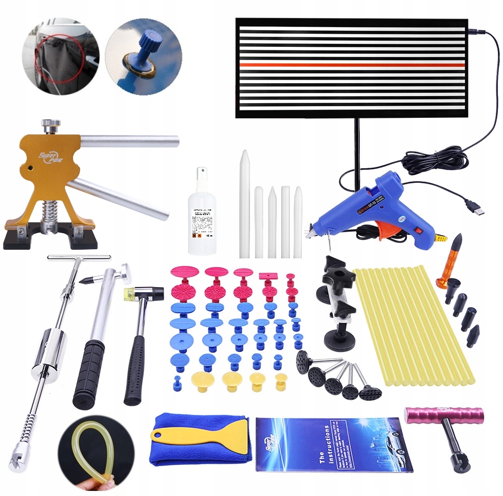 Zestaw puller PDR gradobicie usuwanie wgnieceń