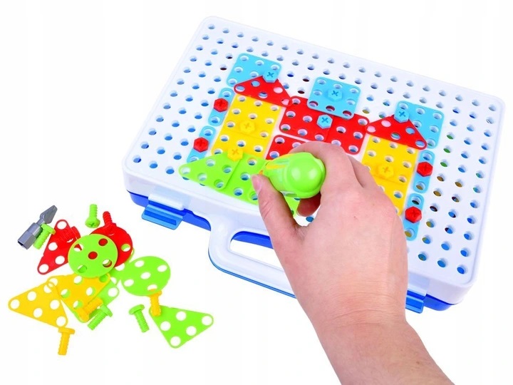 Kreatywne Klocki 151 ele. Wkrętarka+ Śrubki zestaw EAN (GTIN) 5905258500072