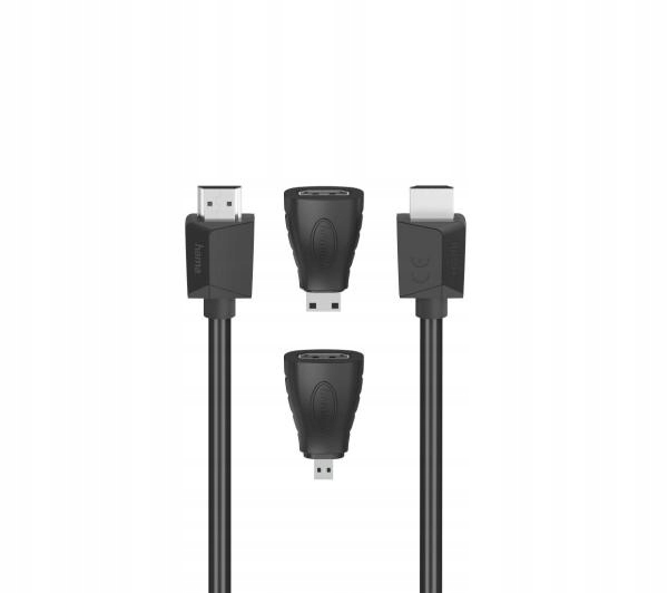 

Kabel Przewód Hdmi+ Adapter Mini Micro Hdmi 1,5m