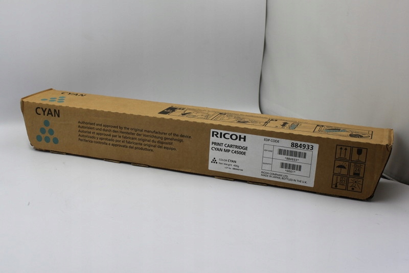 Ricoh Mp C4500E 884933 cyanový originální toner