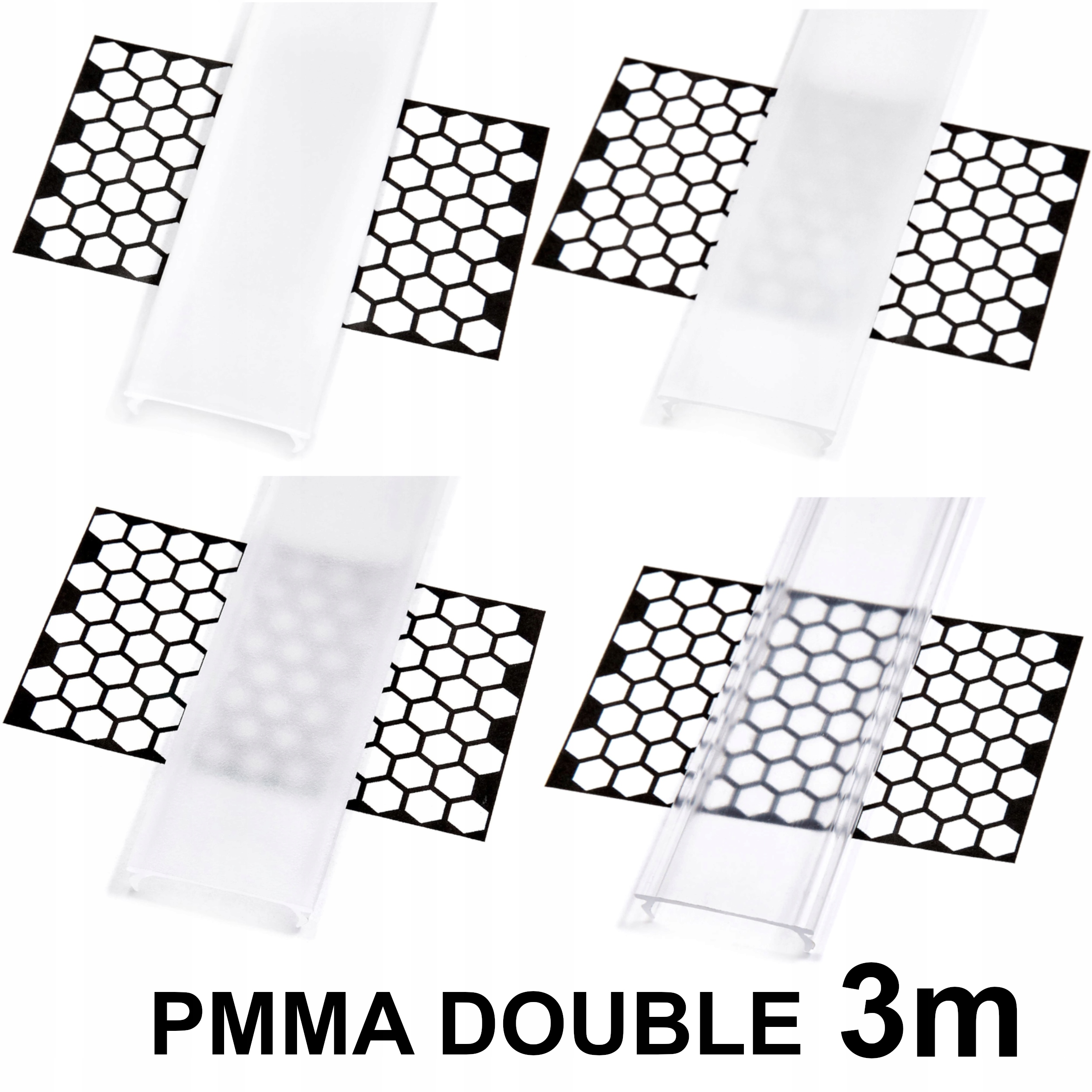 KLOSZ LED DOUBLE 3M DUAL SILEDA DILEDA SUBLI ZATI GEMI (...) - PMMA