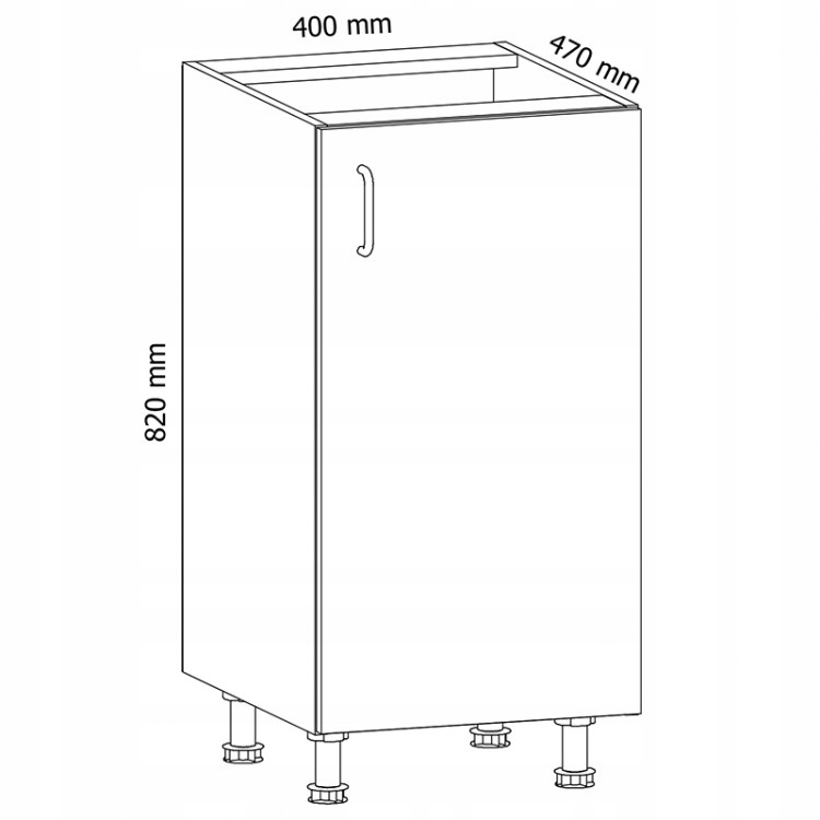 Szafka dolna PROWANSJA D40-L LEWA andersen. GAŁA EAN (GTIN) 5907656789219