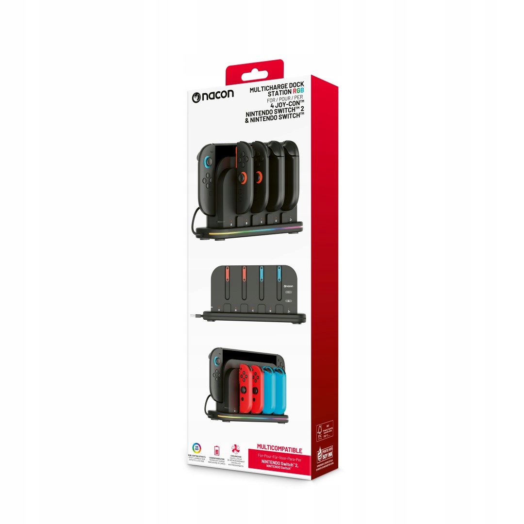 Nacon SWITCH2 Ładowarka do Joy Con z podstawką Rgb pod dock