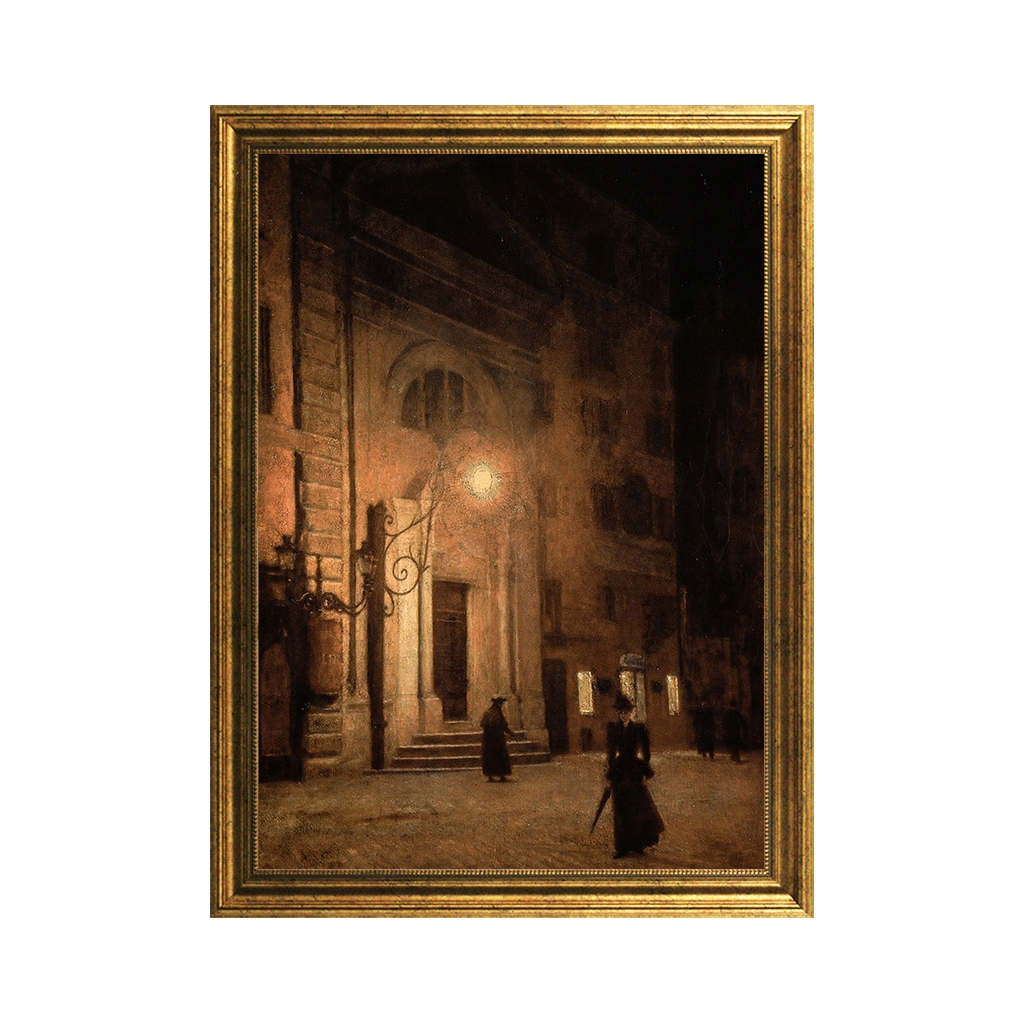 

Piazza Colonna w Rzymie w nocy A. Gierymski