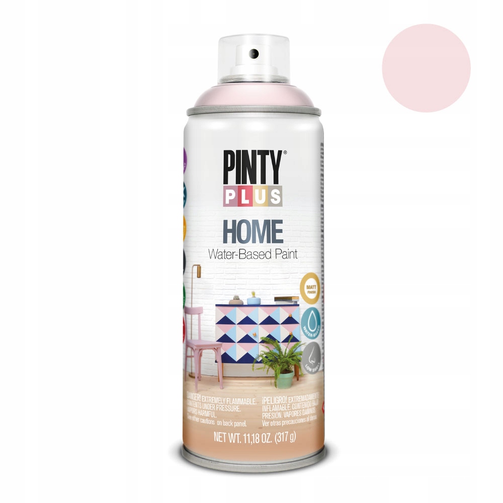 

Farba Lakier w sprayu PintyPlus Home różowy jasny