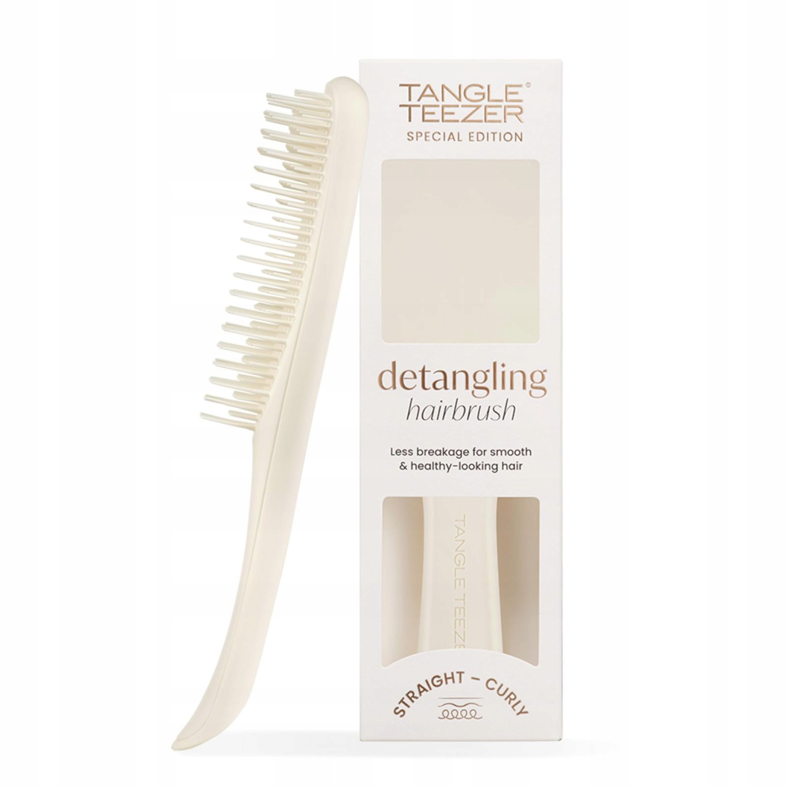 Ultimate Detangler Matný Porcelánový Krémový Kartáč Na Vlasy