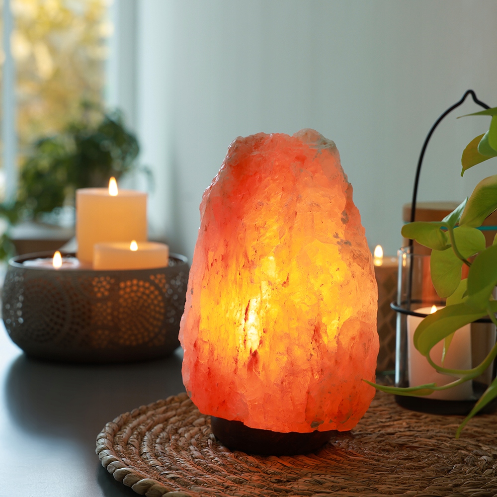 LAMPA Z SOLI HIMALAJSKIEJ 7-10 kg JONIZATOR Długość/wysokość 28 cm