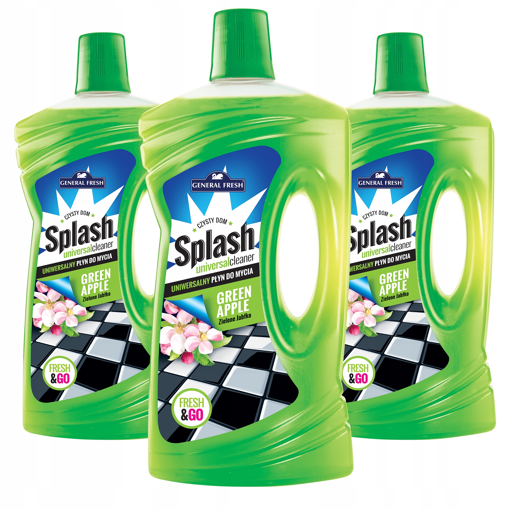 

General Fresh Płyn uniwersalny jabłko Splash x3