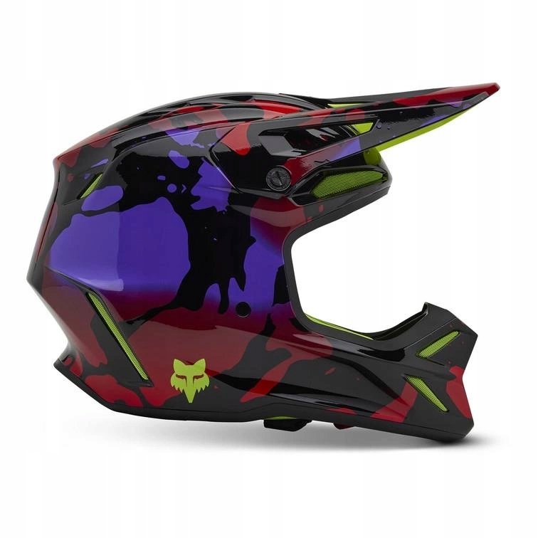 Motocyklová prilba Fox V3 Throttle Fluorescent Yellow žltá fluo Darčeky