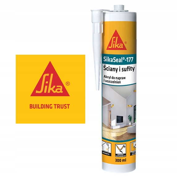 SIKA SEAL-177 BIAŁY 300ML AKRYL BIAŁY WEWNĘTRZNY
