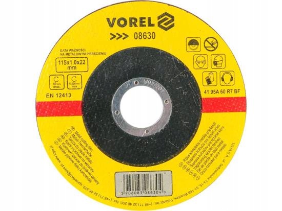 

Tarcza Tnąca Do Metalu 115x1x22MM Vorel 08630