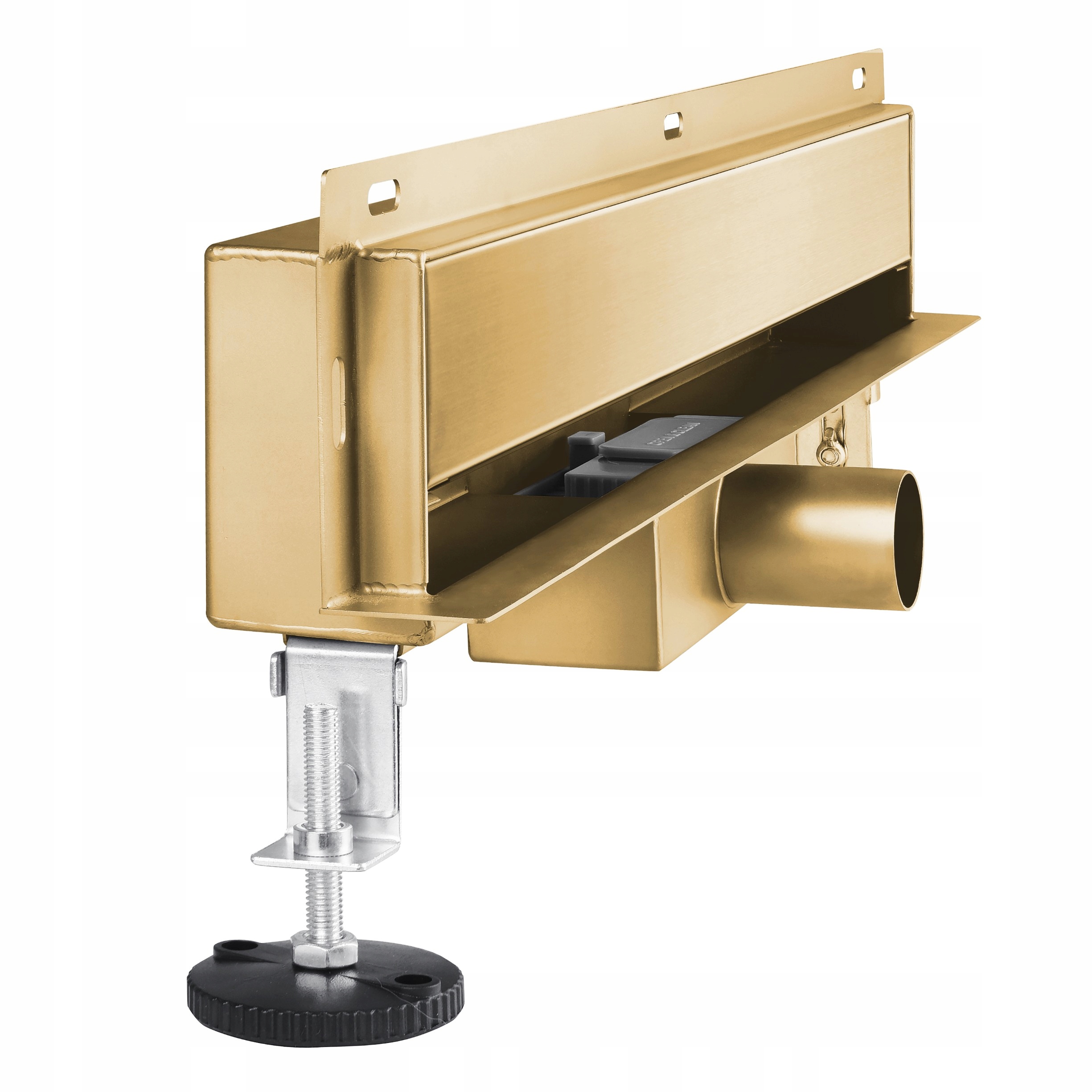 Aquauno Linijový Stenový Odtok 80 cm Zlatý Nízky Sifón S Vysokou Prietokovosťou