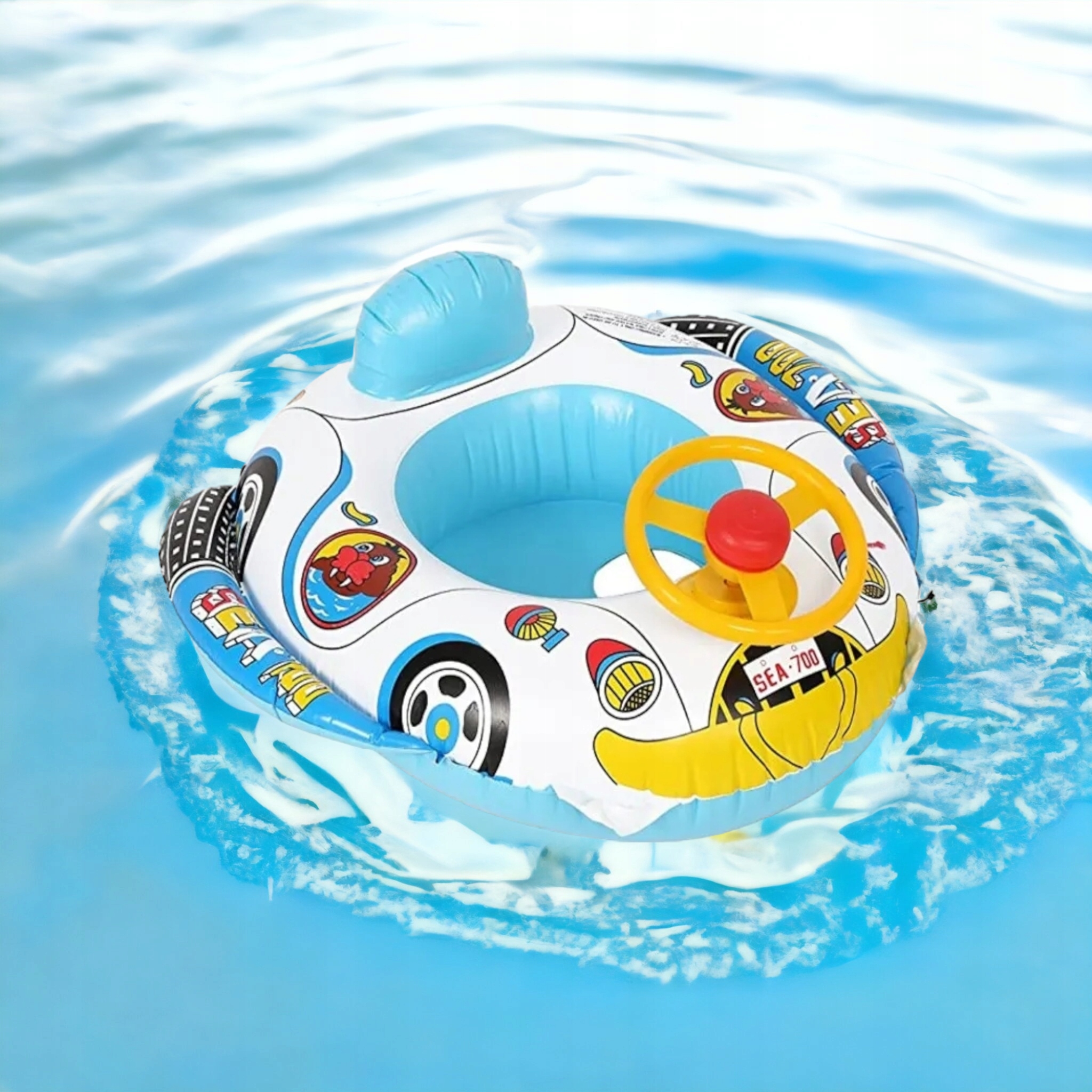 PONTON KIEROWNICA DMUCHANY PŁYWANIA KOŁO DZIECI Model 1