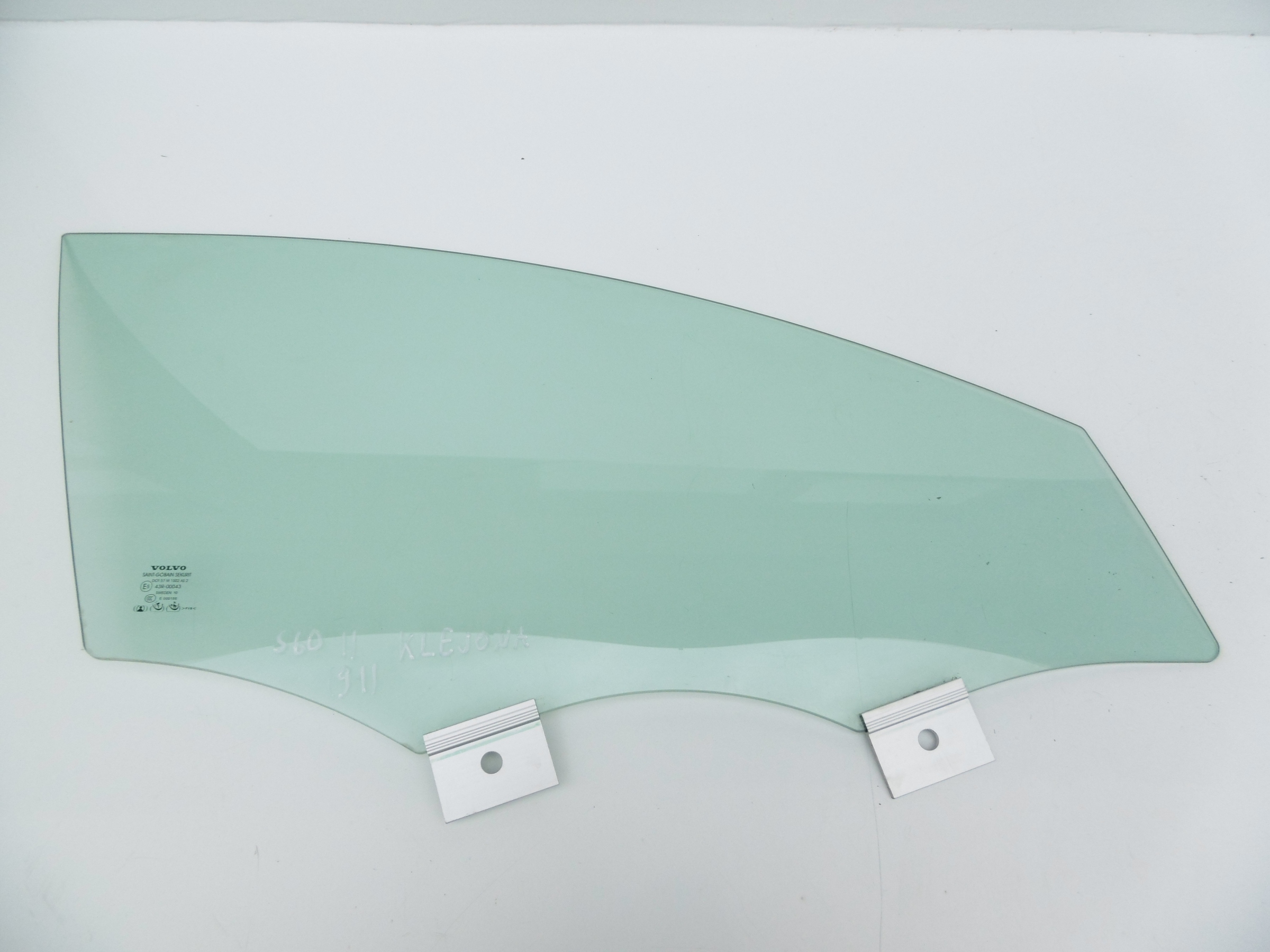 SZYBA DRZWI PRAWY PRZÓD KLEJONA VOLVO S60 II V60