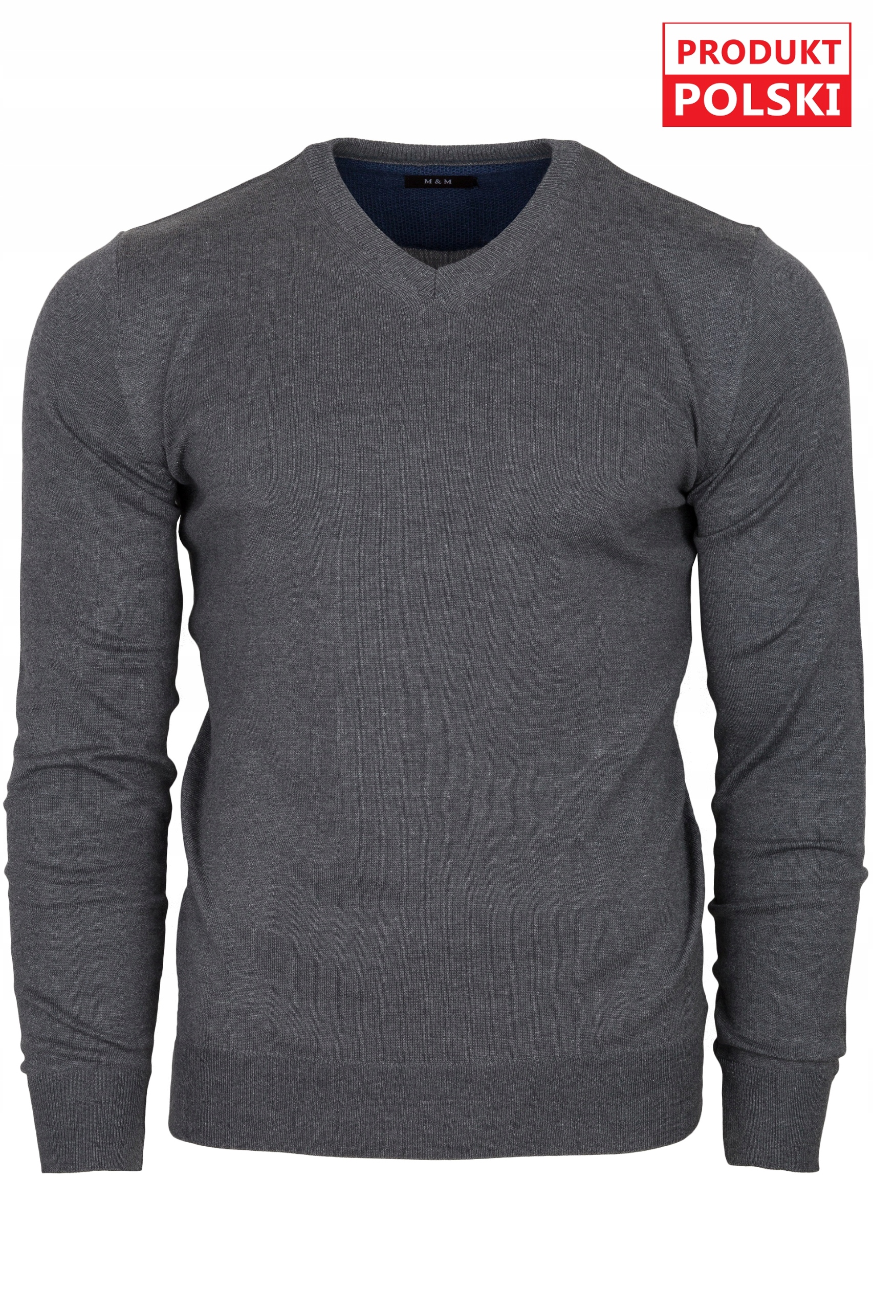 Pánský svetr sýrový M&M Produkt Polský vel M