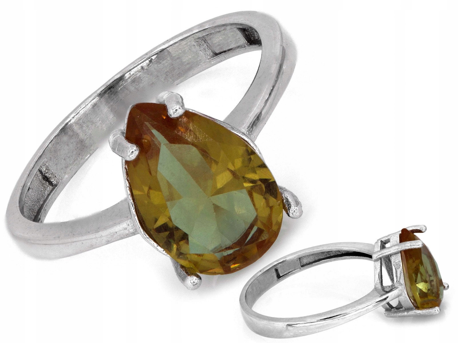 Dámský prstýnek ze stříbra 925 s lesklou zirkonií, elegantní