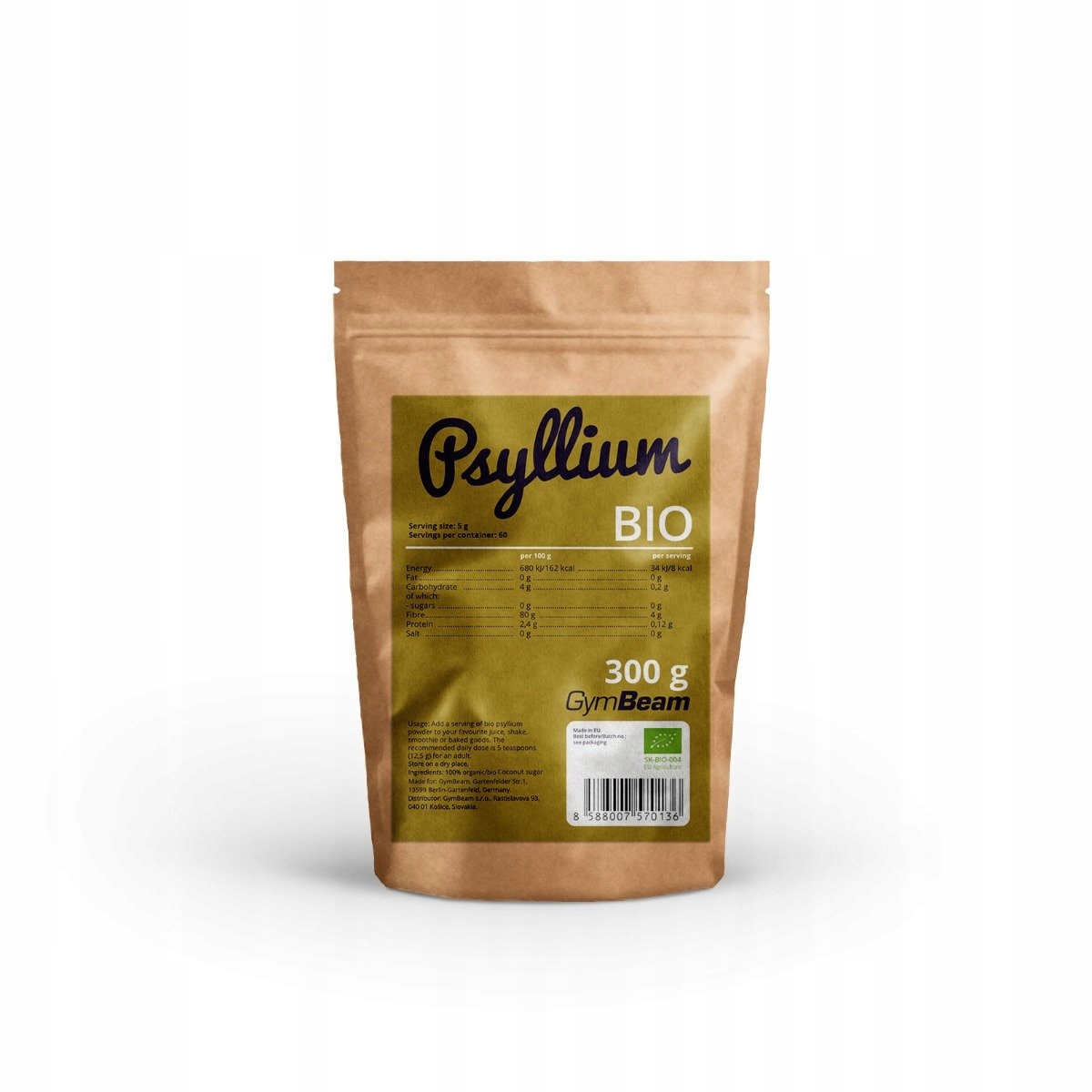 

Bio Psyllium Babka Jajowata Błonnik GymBeam 300g