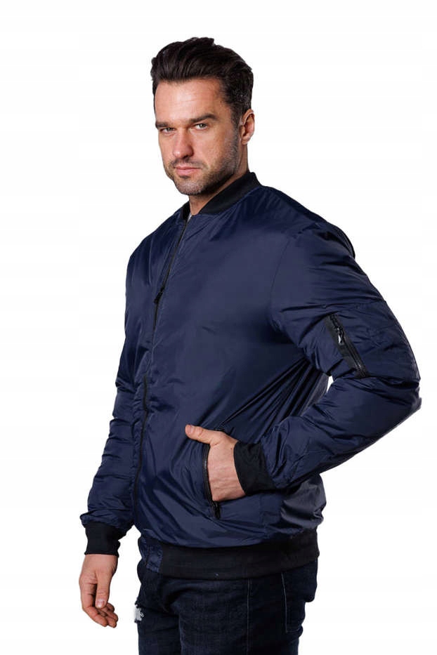 Pánská Bunda Bomber AK95 Námořnická Modrá L