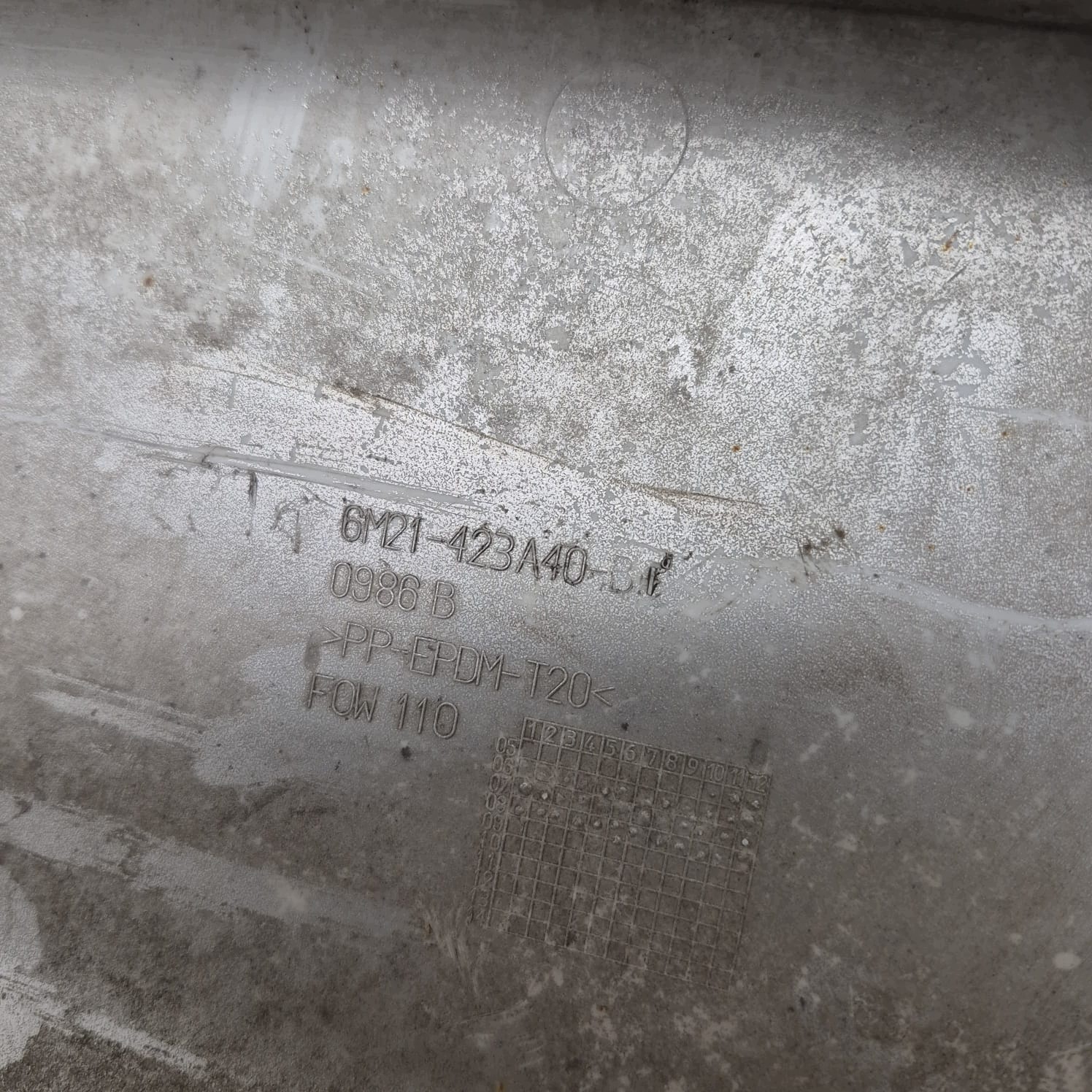 FORD GALAXY III 3 MK3 15-23 cap moulding cap bonnet rear part