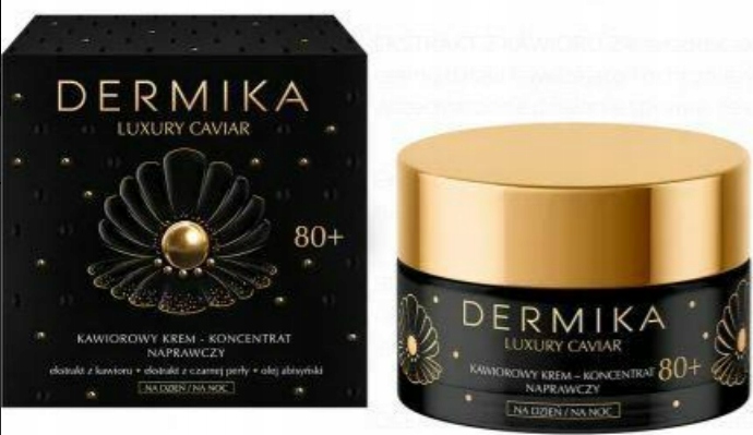 Dermika Luxury Caviar Kaviárový krém Koncentrát na opravu 80+ 50 ml