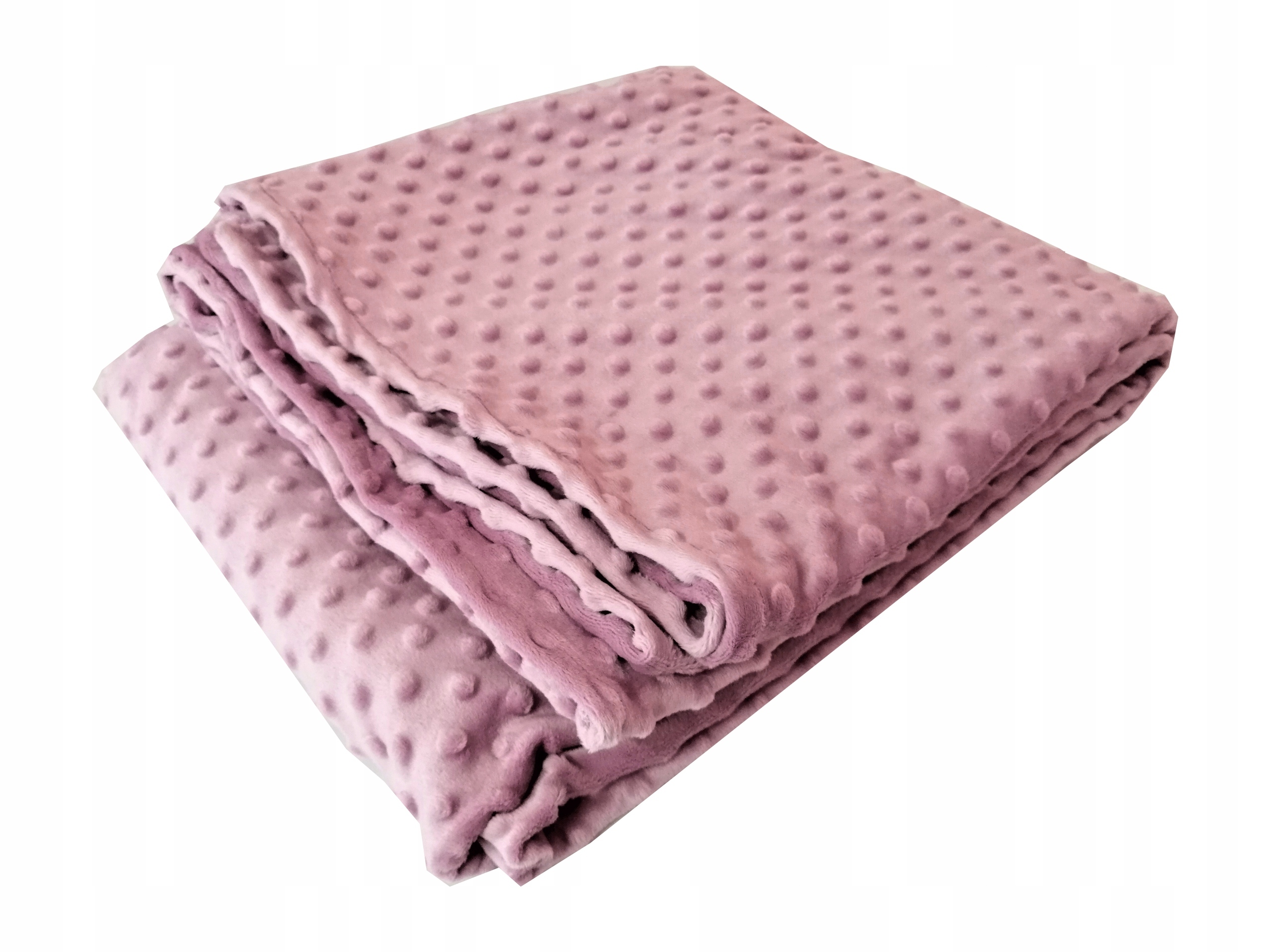 Koc Minky 160x200 Polar kuličky přehoz pléd starorůžová teplý měkký