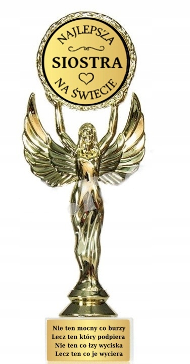 

Statuetka życzenia Siostry Urodziny Imieni