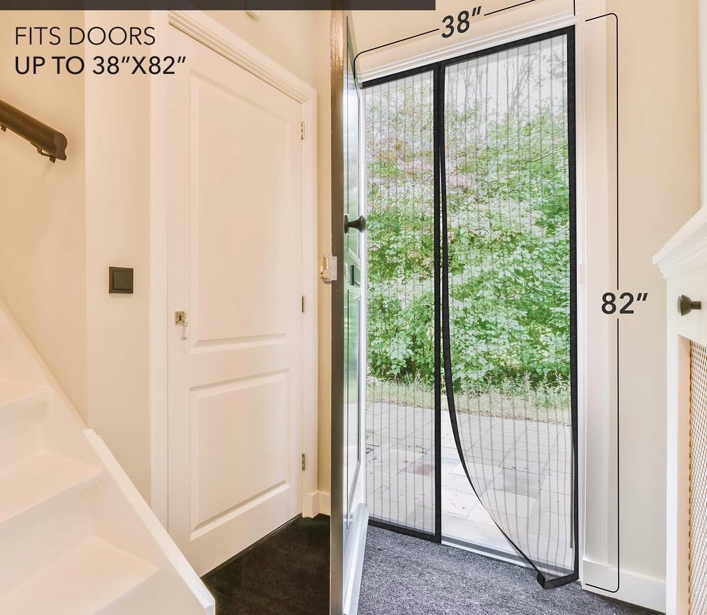 MOSKITIERA DRZWI BARDZO MOCNA 100 x 210 CM Marka inna