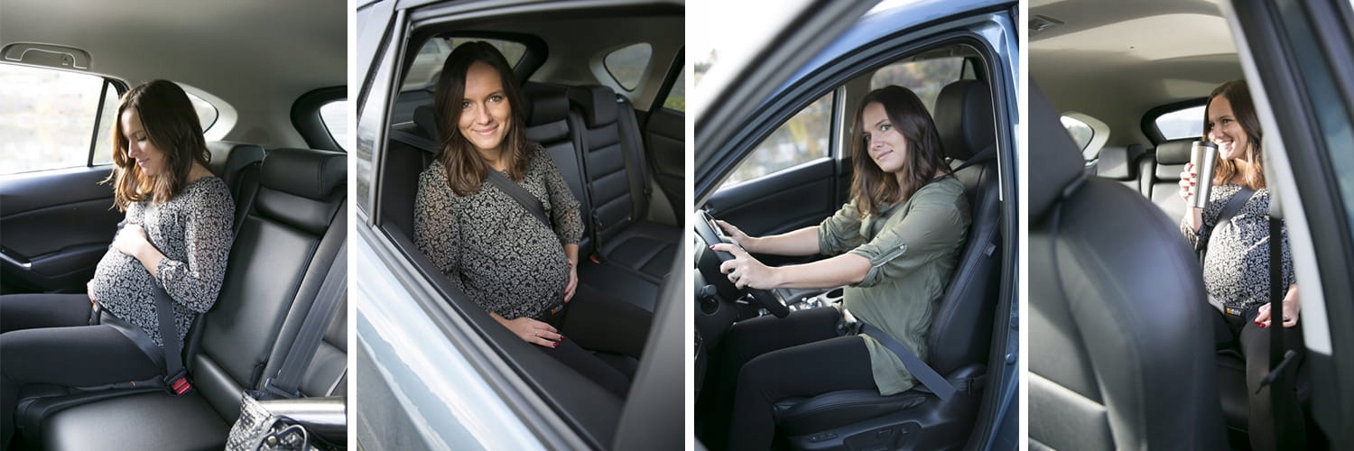 BeSafe - adapter do pasów bezpieczeństwa dla kobiet w ciąży Sposób mocowania pasy samochodowe