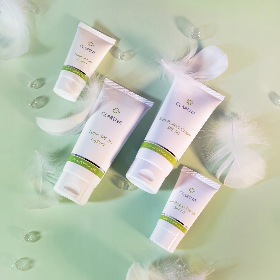 Clarena Krem Przeciwsłoneczny do Twarzy Lotus SPF 30 Yoghurt 30 ml Marka Clarena