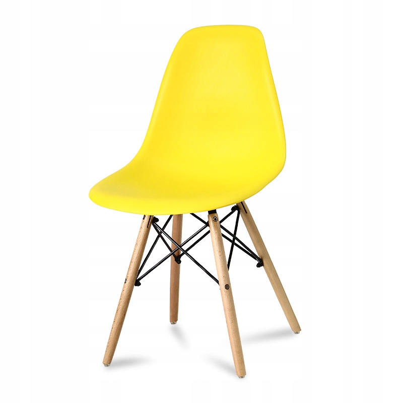 Moderná škandinávska stolička 212 AB žltá