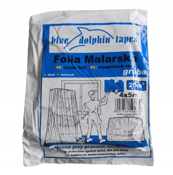 

Blue Folia Ochronna Niebieska Extra Gruba 4X5M
