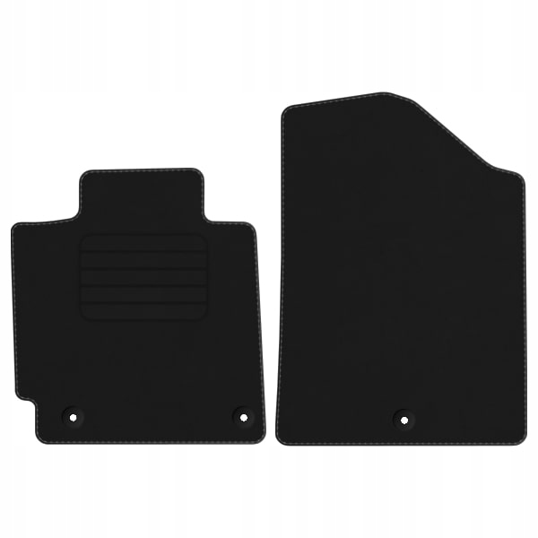 HYUNDAI коврики велюр к модели STD ЧОРНЫЕ ПЕРЕД