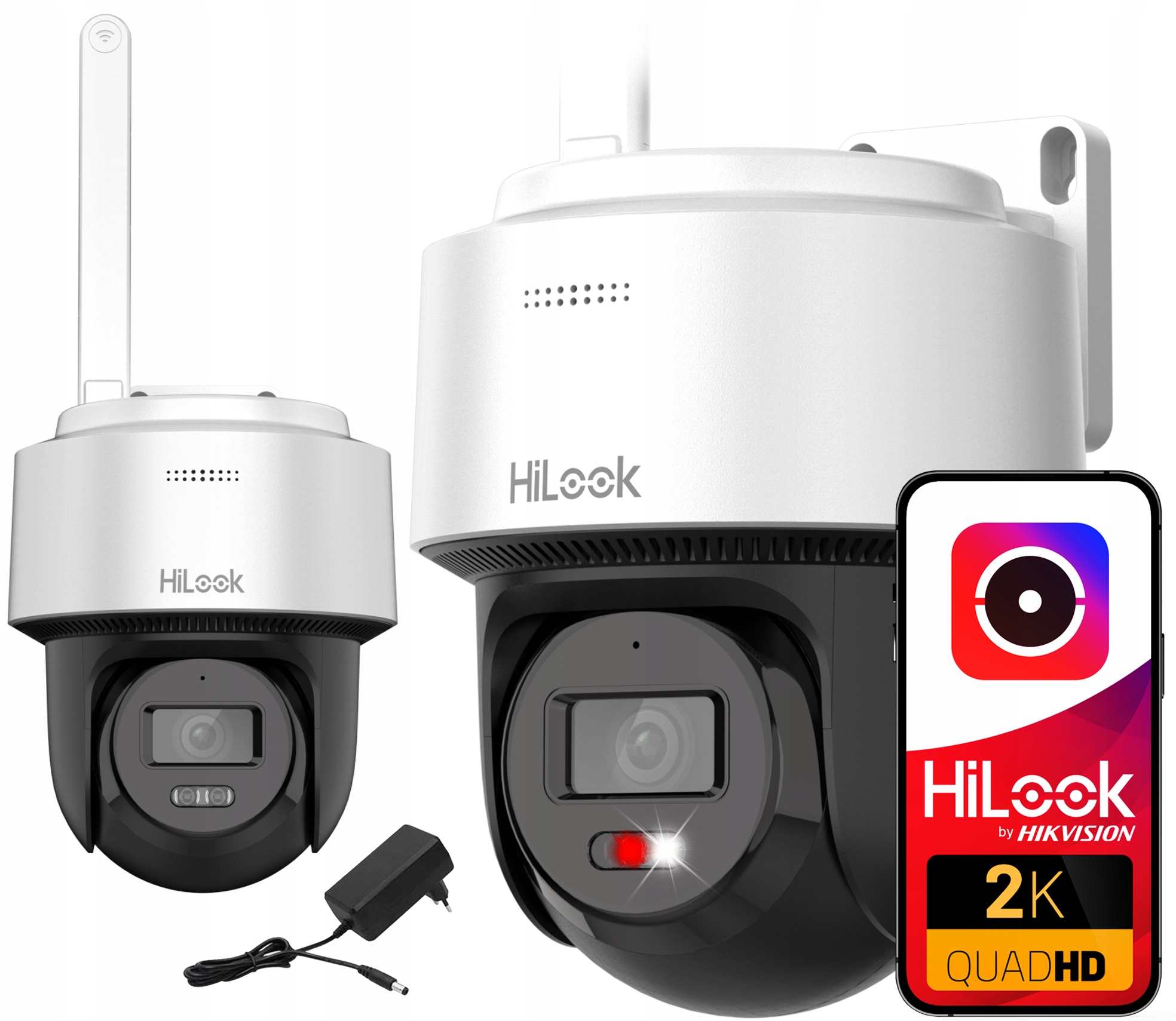 Otočná WiFi Kamera 4MPX Ip Hybrid Light Hilook Hikvision PTZ-N2C400M-D/W