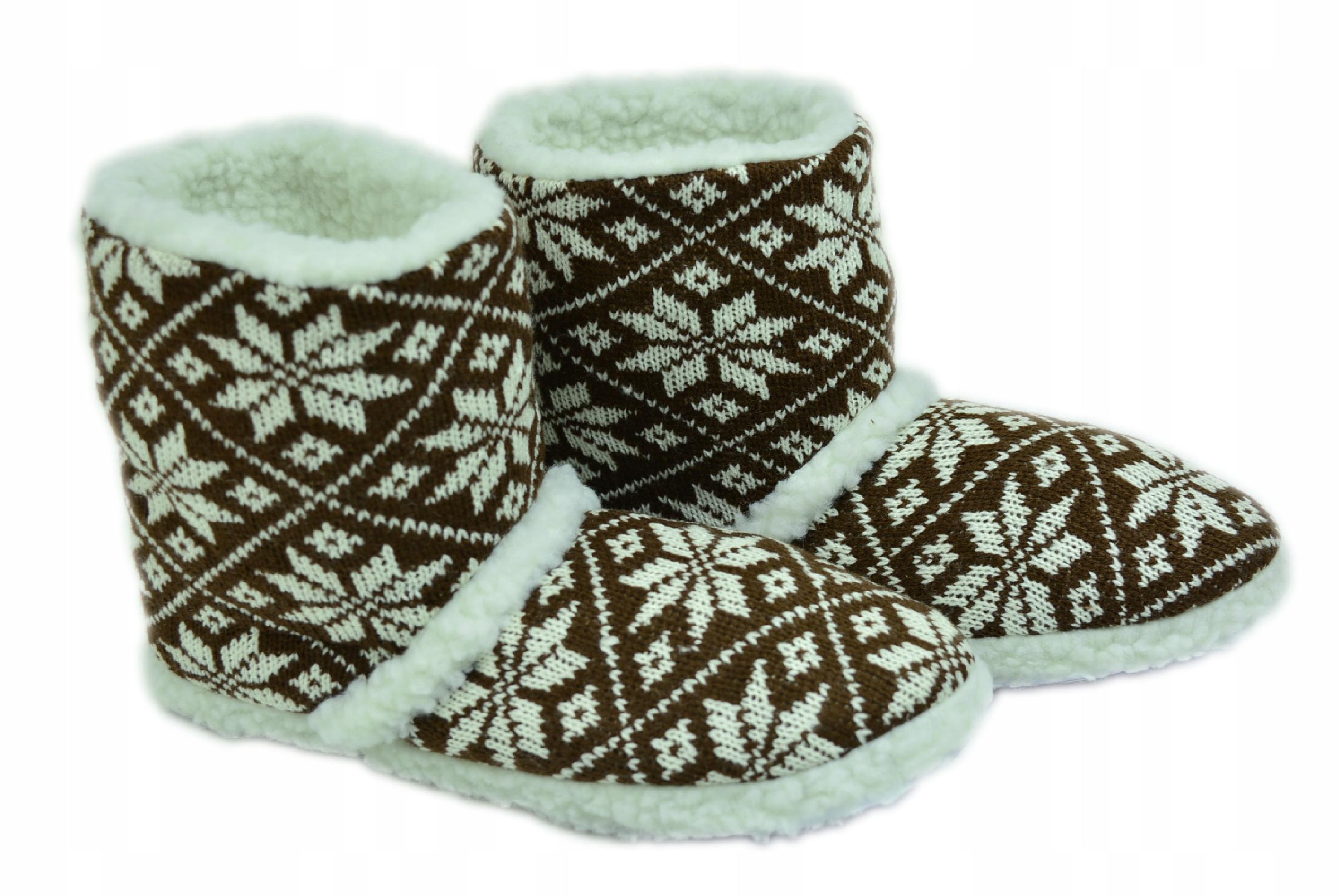 

Bambosze Walonki Kapcie Domowe Ciepłe Zima b 39/40