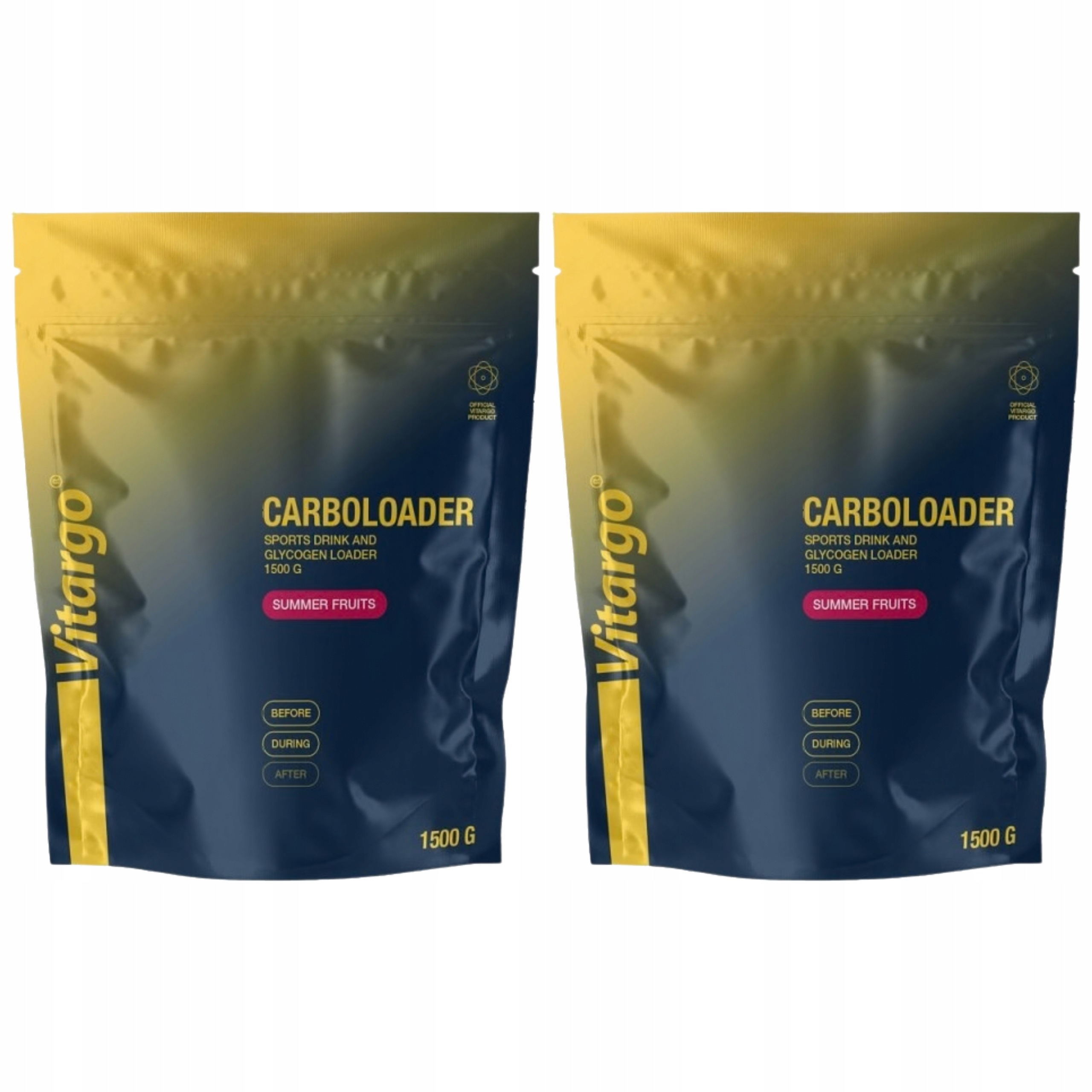 2x Sacharidy Vitargo Carboloader 1500 g Energie Trénink Ovocný prášek