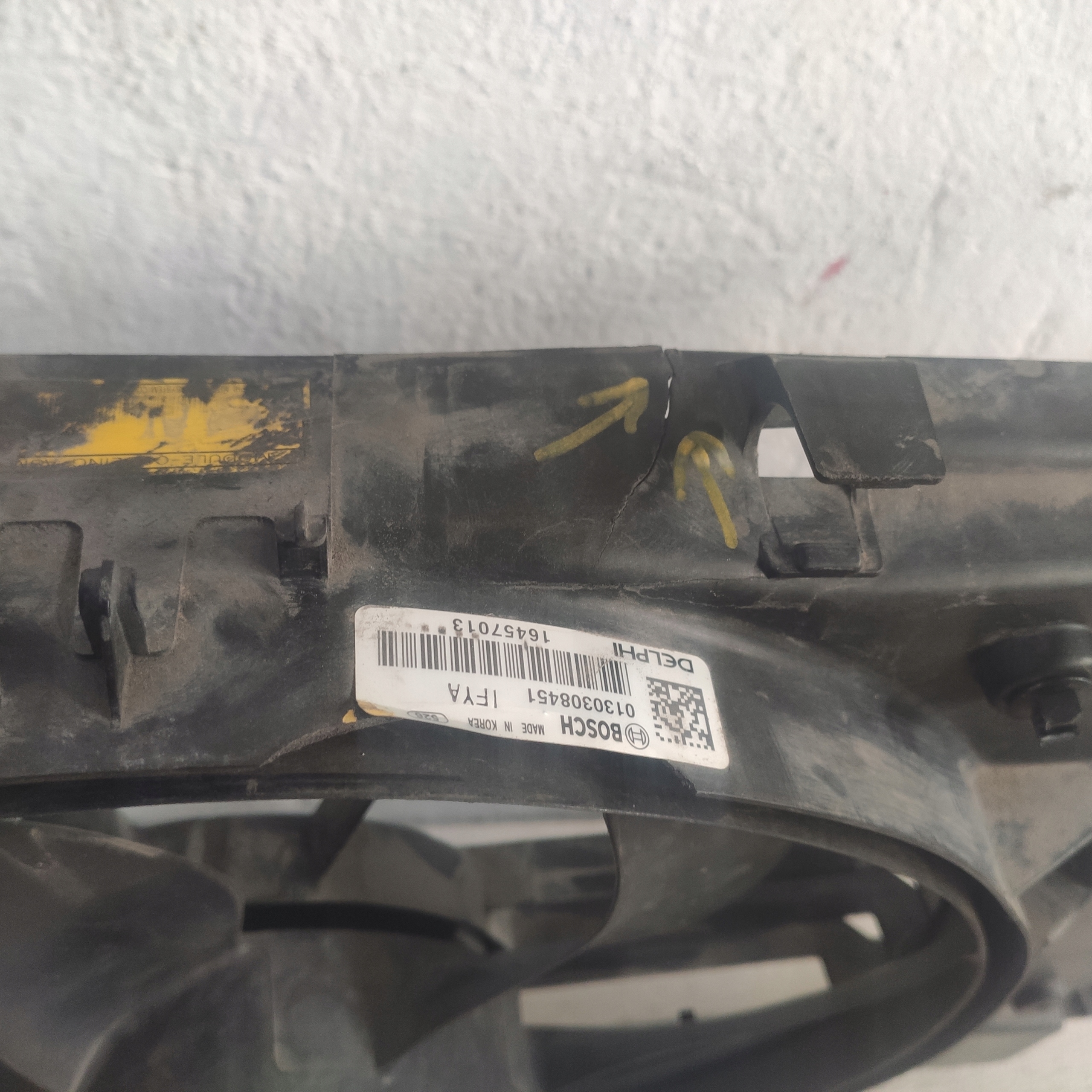 CHEVROLET CRUZE 2011 1.6B ventilátor chladiče