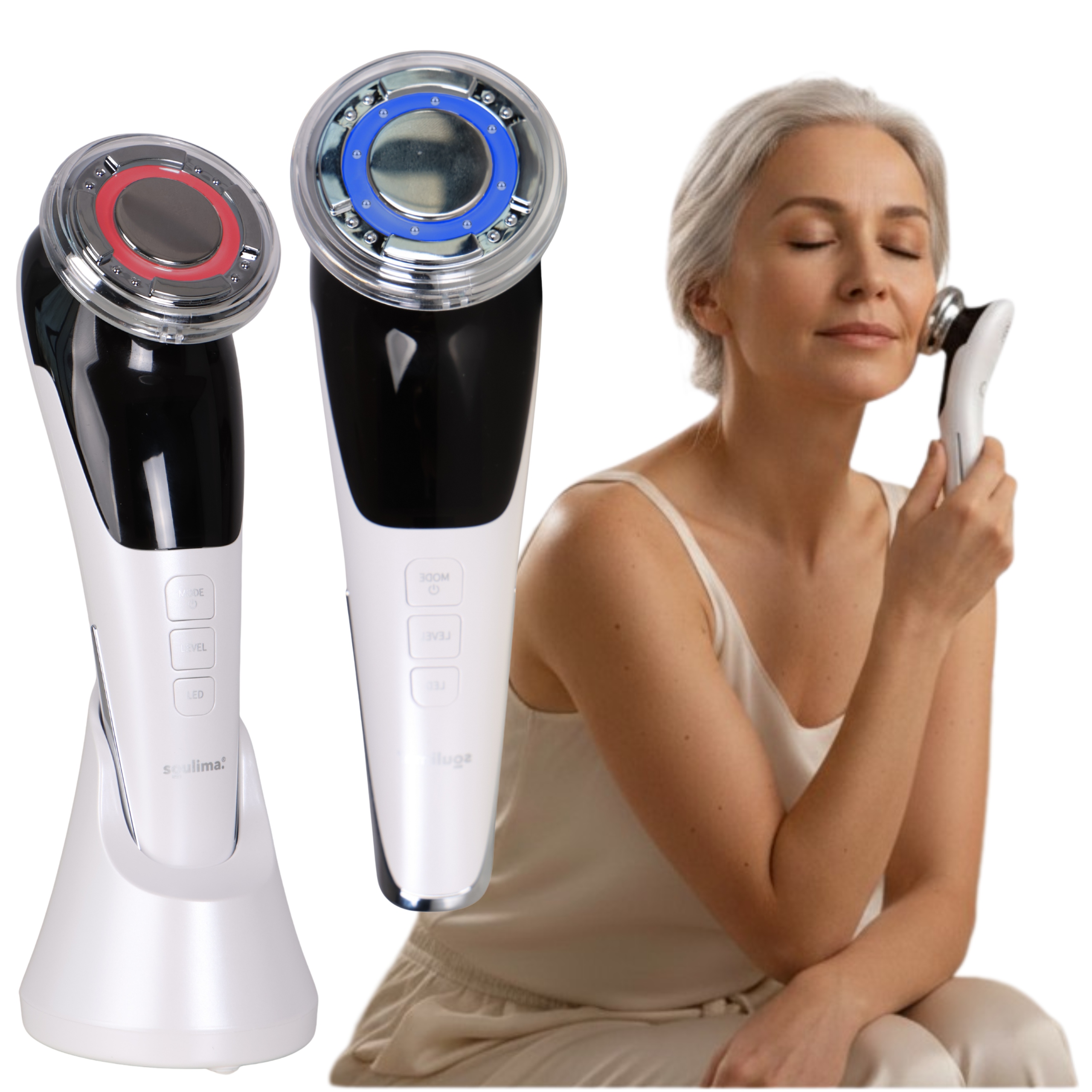 Masážní Přístroj Na Obličej Ems Mezoterapia Lifting Hydratuje Stop Domácím Vráskám