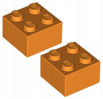 

Lego Klocek 2x2 Pomarańczowy (3003/4153825) x2