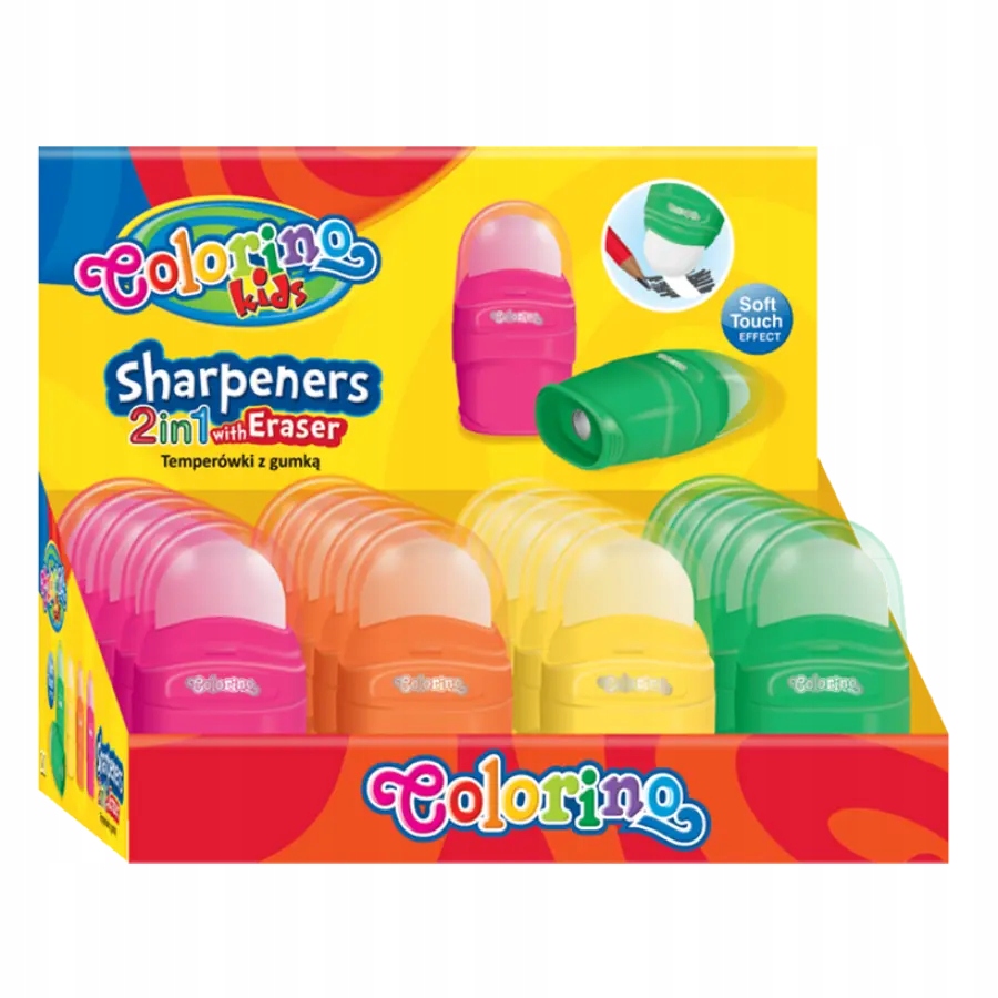 

Temperówka z gumką 2w1 Colorino nr 654